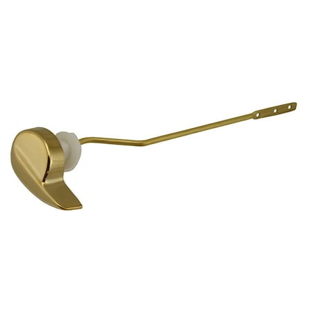 Jones Stephens Polished Brass Decorative Tank Trip Lever Side Mount for Kohler and TOTO T01181